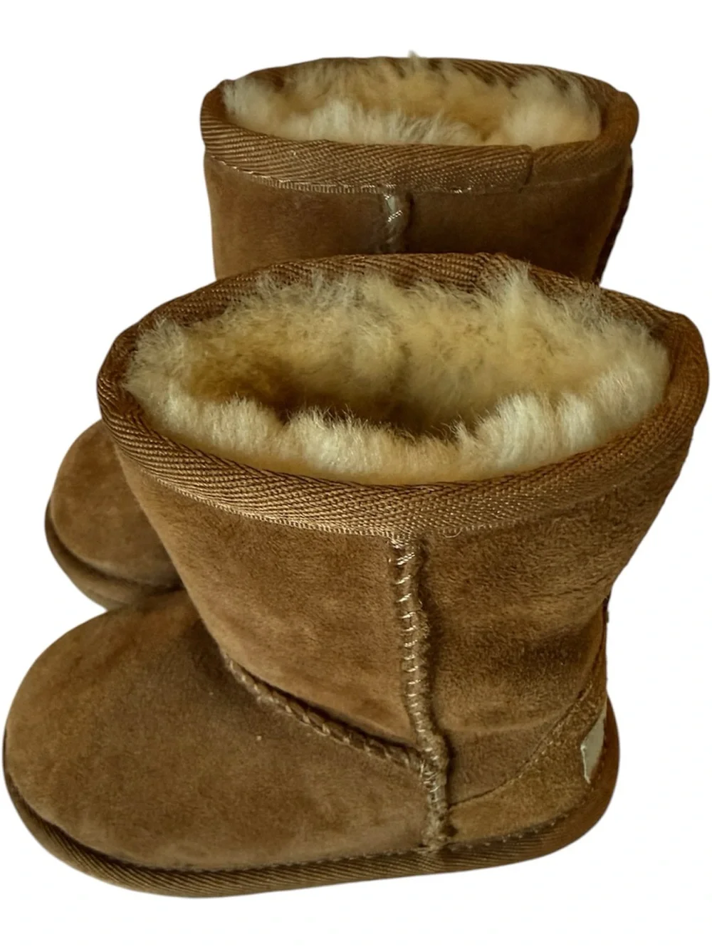 UGG Kids Classic Short Boot in Chestnut with Cream Shearling